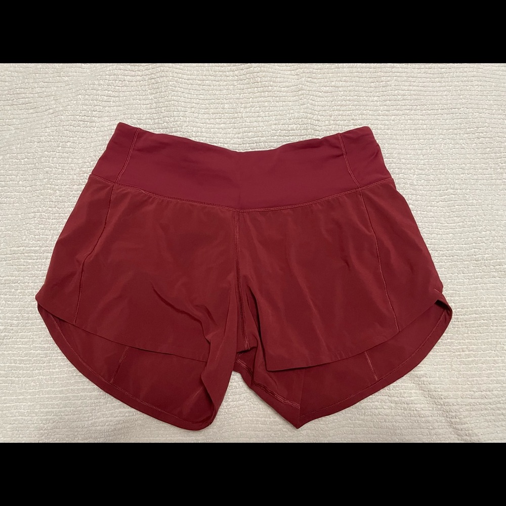 lululemon athletica Women's Deep Red Athletic Shorts